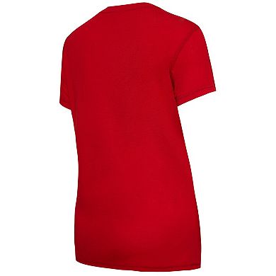 Women's Concepts Sport Scarlet/Black Nebraska Huskers Arctic T-Shirt & Flannel Pants Sleep Set