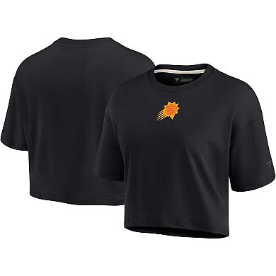 Women's Fanatics Signature Black Phoenix Suns Super Soft Boxy Cropped T-Shirt
