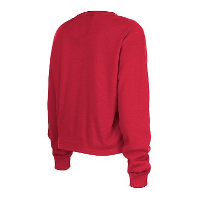 Women's New Era  Cardinal Arizona Cardinals Thermal Crop Long Sleeve T-Shirt