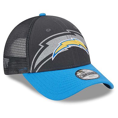 Preschool New Era Graphite/Powder Blue Los Angeles Chargers Reflect 9FORTY Adjustable Hat