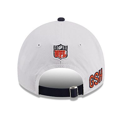 Youth New Era  White/Navy Chicago Bears 2023 Sideline 9TWENTY Adjustable Hat