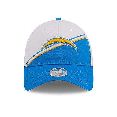 Women's New Era White/Powder Blue Los Angeles Chargers 2023 Sideline 9TWENTY Adjustable Hat
