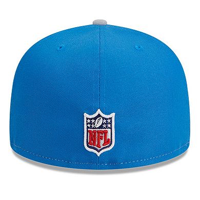 Men's New Era  Cream/Blue Detroit Lions 2023 Sideline Historic 59FIFTY Fitted Hat