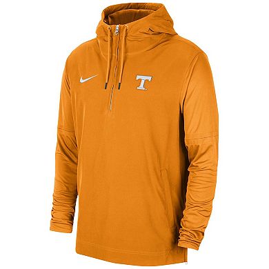 Men's Nike Tennessee Orange Tennessee Volunteers 2023 Sideline Player Quarter-Zip Hoodie Jacket