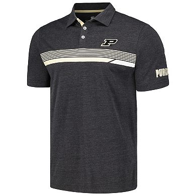 Men's Colosseum  Charcoal Purdue Boilermakers No Problemo Polo