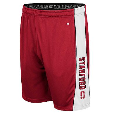 Men's Colosseum Cardinal Stanford Cardinal Panel Shorts