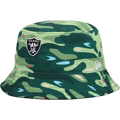 Men's New Era Black Las Vegas Raiders Reversible Bucket Hat