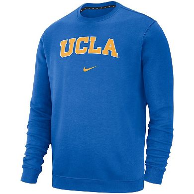 Men's Nike Blue UCLA Bruins Club Fleece Pullover Sweatshirt