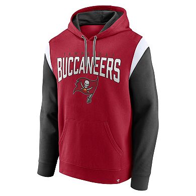 Men's Fanatics Branded Red Tampa Bay Buccaneers Trench Battle Pullover Hoodie