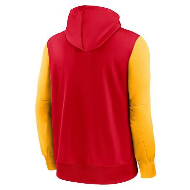 Men's Nike  Red Kansas City Chiefs Performance Full-Zip Hoodie