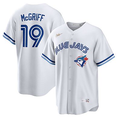 Men's Nike Fred McGriff White Toronto Blue Jays Cooperstown Collection 2023 Hall of Fame Inline Replica Jersey