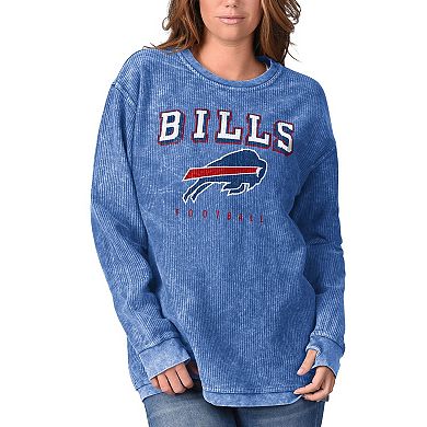 Women's G-III 4Her by Carl Banks Royal Buffalo Bills Comfy Cord Pullover Sweatshirt