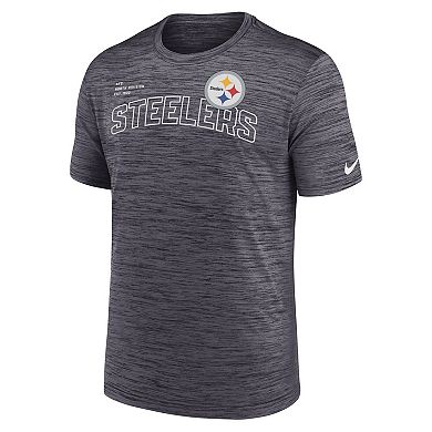 Men's Nike  Black Pittsburgh Steelers Big & Tall Velocity Performance T-Shirt