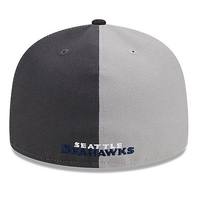 Men's New Era  Gray/Black Seattle Seahawks 2023 Sideline 59FIFTY Fitted Hat