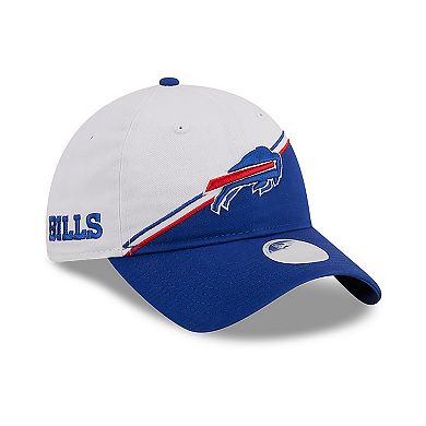Women's New Era  White/Royal Buffalo Bills 2023 Sideline 9TWENTY Adjustable Hat