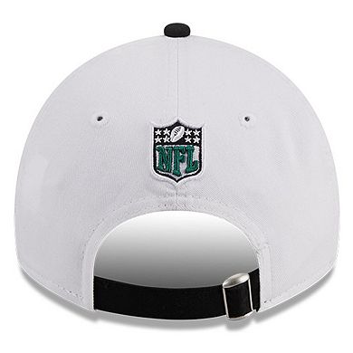 Men's New Era  White/Black New York Jets 2023 Sideline 9TWENTY Adjustable Hat