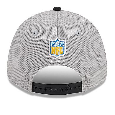 Men's New Era  Gray/Black Los Angeles Chargers 2023 Sideline 9FORTY Adjustable Hat