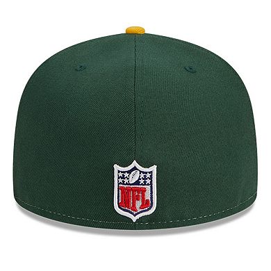 Men's New Era  Cream/Green Green Bay Packers 2023 Sideline Historic 59FIFTY Fitted Hat