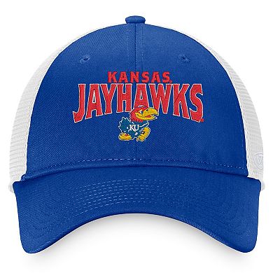 Men's Top of the World Royal Kansas Jayhawks Breakout Trucker Snapback Hat