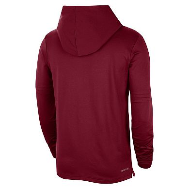Men's Nike Cardinal Stanford Cardinal Player Hoodie Long Sleeve Performance T-Shirt