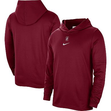 Men's Nike Cardinal Stanford Cardinal Player Hoodie Long Sleeve Performance T-Shirt