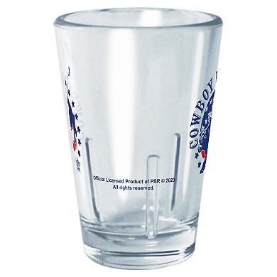 PBR Cowboy Up USA Flag Badge 2 oz. Tritan Shot Glass