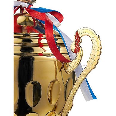 Large Gold 1st Place Trophy Cup, Big 16.6 Inch Winner Award for Sports, Tournaments, Competitions
