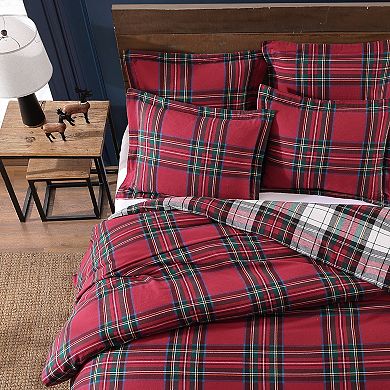 Levtex Home Spencer Plaid Flannel Twin Duvet Cover Set