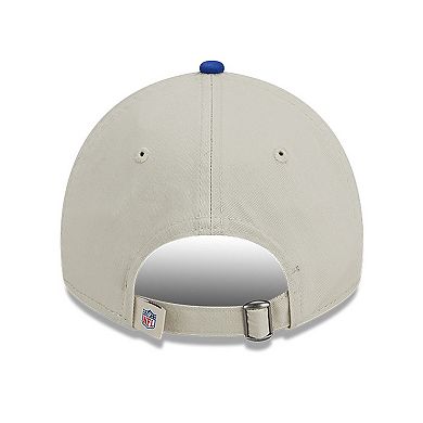 Men's New Era  Cream/Royal Buffalo Bills 2023 Sideline Historic 9TWENTY Adjustable Hat