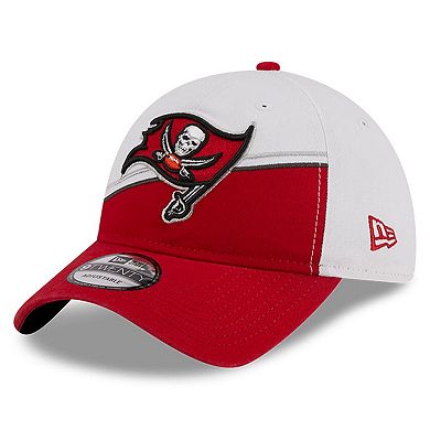 Men's New Era  White/Scarlet Tampa Bay Buccaneers 2023 Sideline 9TWENTY Adjustable Hat