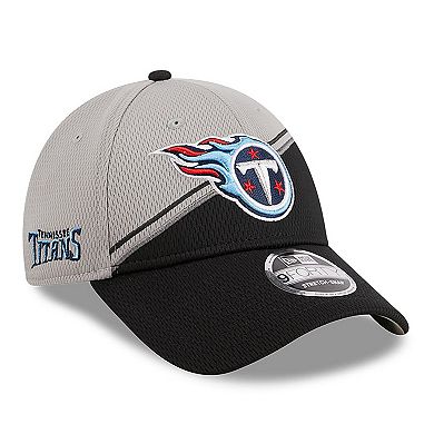 Men's New Era  Gray/Black Tennessee Titans 2023 Sideline 9FORTY Adjustable Hat