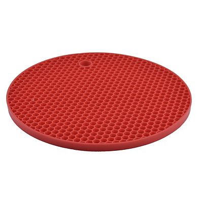 Kitchen Rubber Round Shaped Nonslip Heat Insulated Hot Pot Mat Pad Coaster