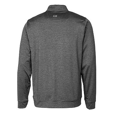 Cutter & Buck Stealth Heathered Quarter Zip Mens Pullover