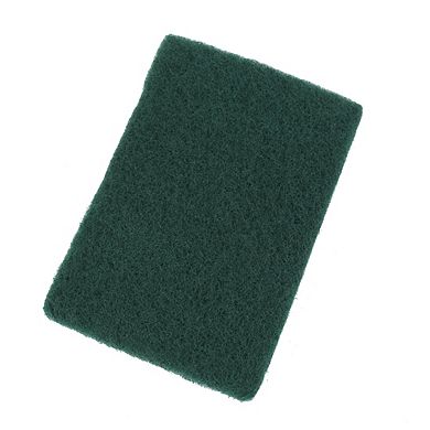 Bowl Dish Rectangle Shaped Sponge Scourers Cleaning Pads Green 10 Pcs