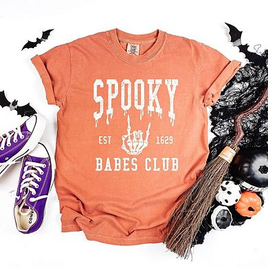 Spooky Babes Club Garment Dyed Tees