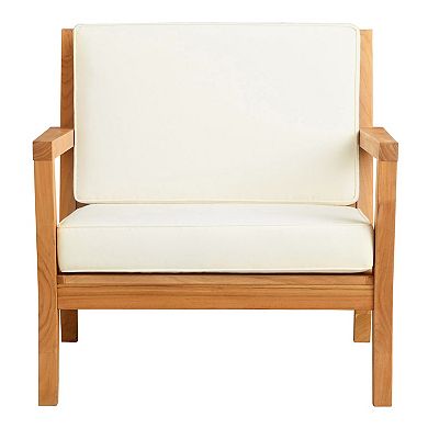 Linon Carenen Outdoor Arm Chair & Cushions