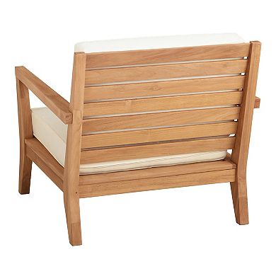 Linon Carenen Outdoor Arm Chair & Cushions