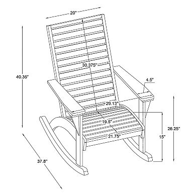 Linon Kessler Rocking Chair