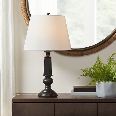 Martha Stewart Landsdown Black Table Lamp