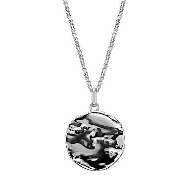 Men's LYNX Stainless Steel Scorpion Medallion Pendant Necklace