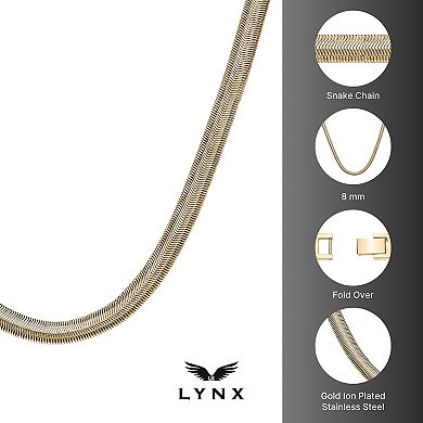 Men's LYNX Stainless Steel Snake Chain Necklace