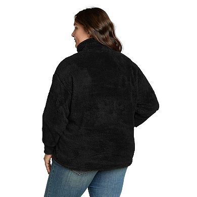 Plus Size Eddie Bauer Quest Plush 1/4 Zip Relaxed Pullover