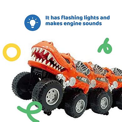 Monster Truck With Battery Powered Lights Up And Engine Sounds
