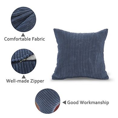 Square Corduroy Throw Pillow Covers