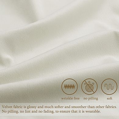 Decorative Velvet Throw Pillow Covers Soft Square Cushion Cover Pillowcase 1Pcs 20" x 20"