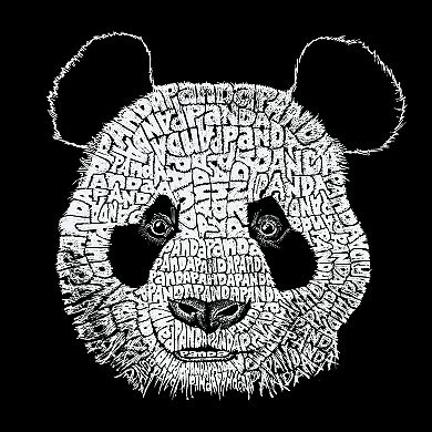 Small Word Art Tote Bag - Panda