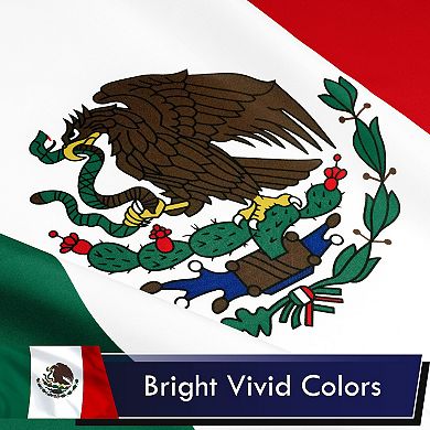 G128 Mexico 100D 3x5 Ft Printed Polyester Flag