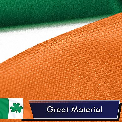 G128 Ireland SHAMROCK 100D 3x5 Ft Printed Polyester Flag