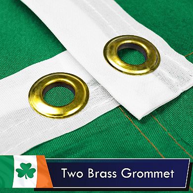 G128 Ireland SHAMROCK 100D 3x5 Ft Printed Polyester Flag