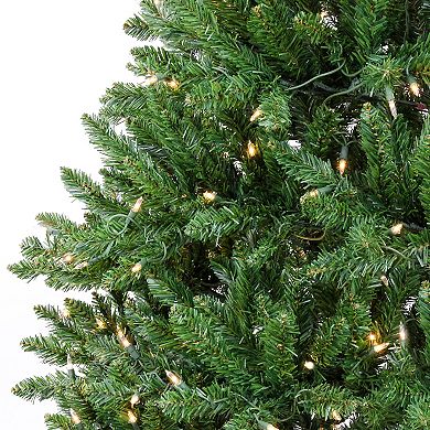 National Tree Company 7 1/2-ft. Pre-Lit Chesterfield Spruce Hinged Artificial Christmas Tree